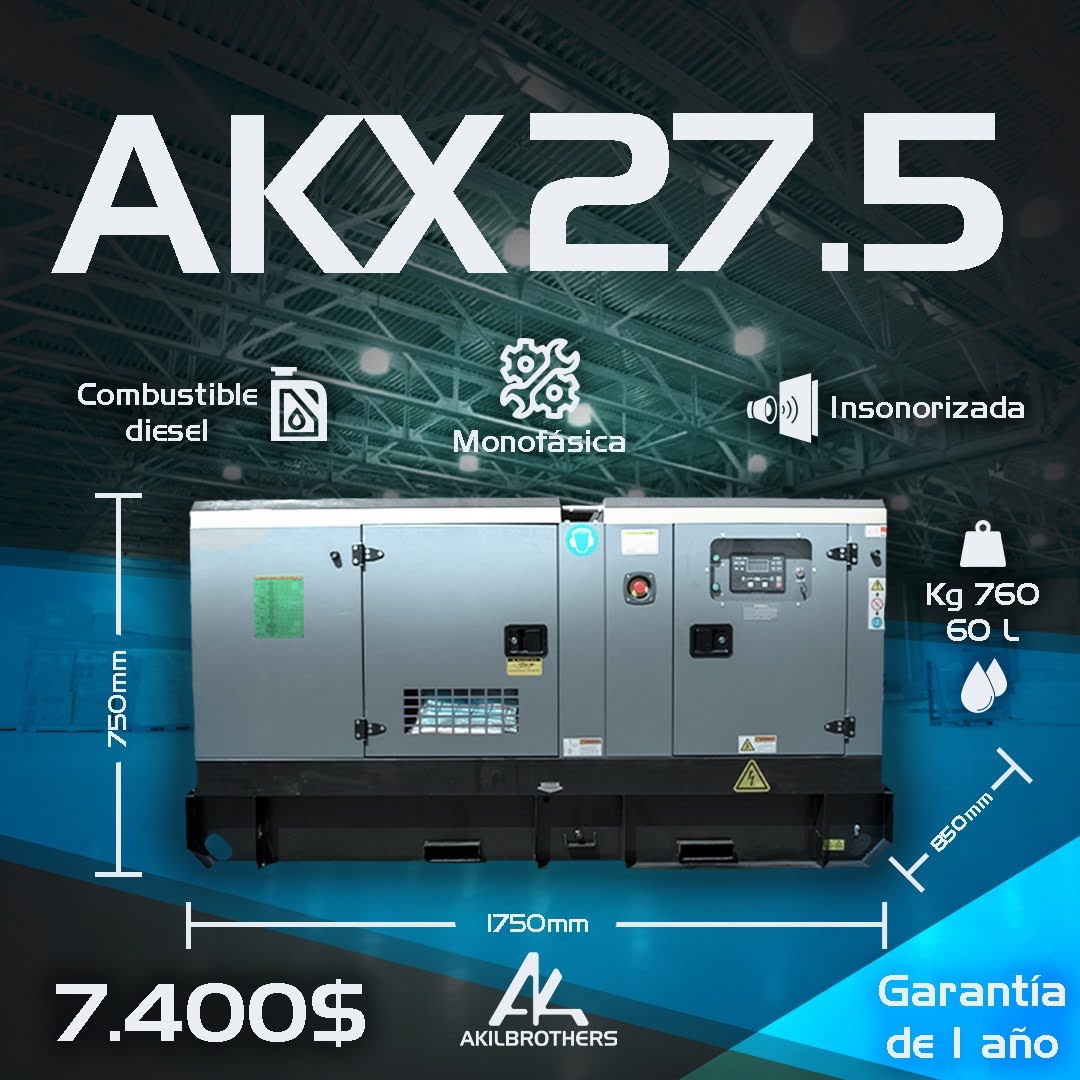 Generador monofásico akx