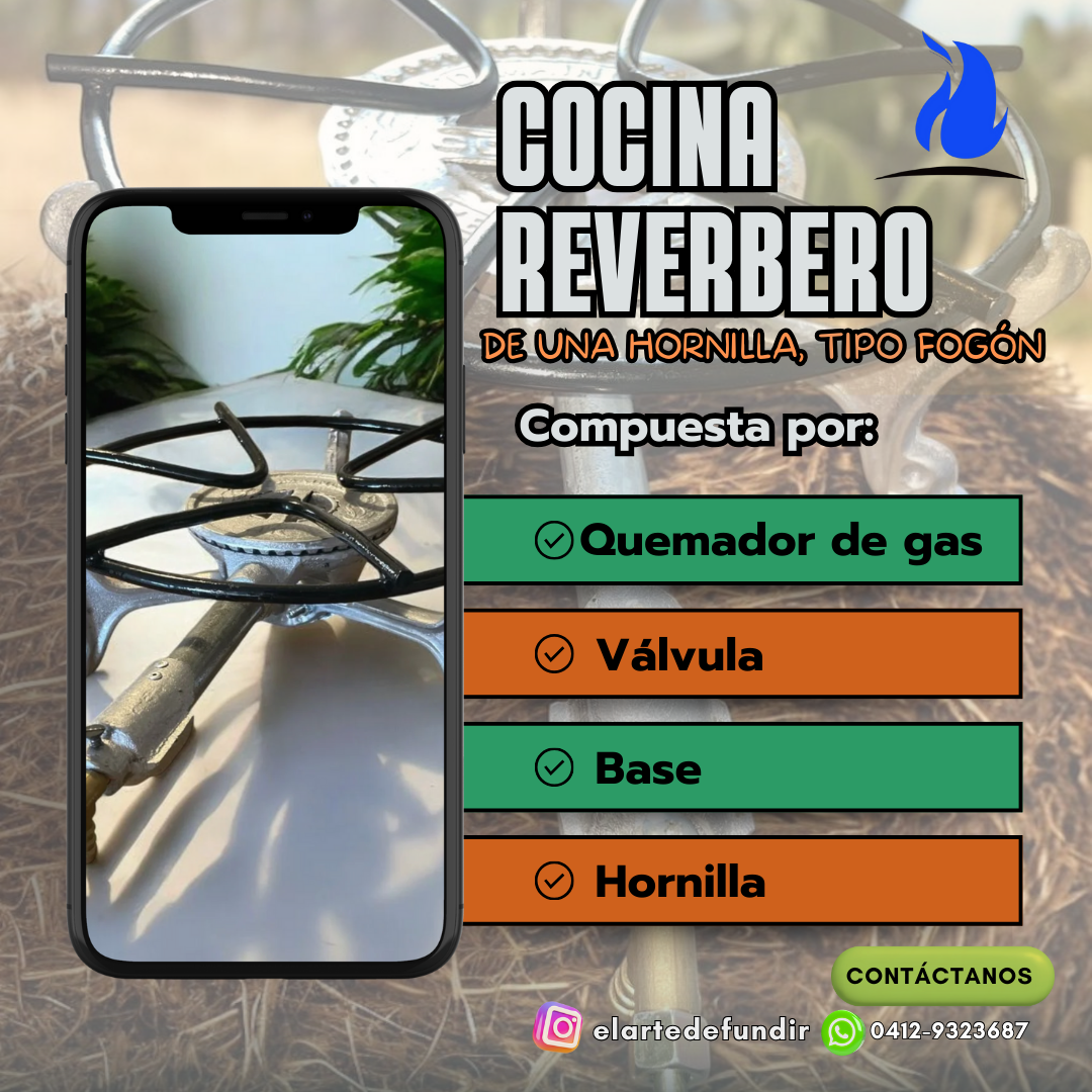 caracteristicas cocina reverbero